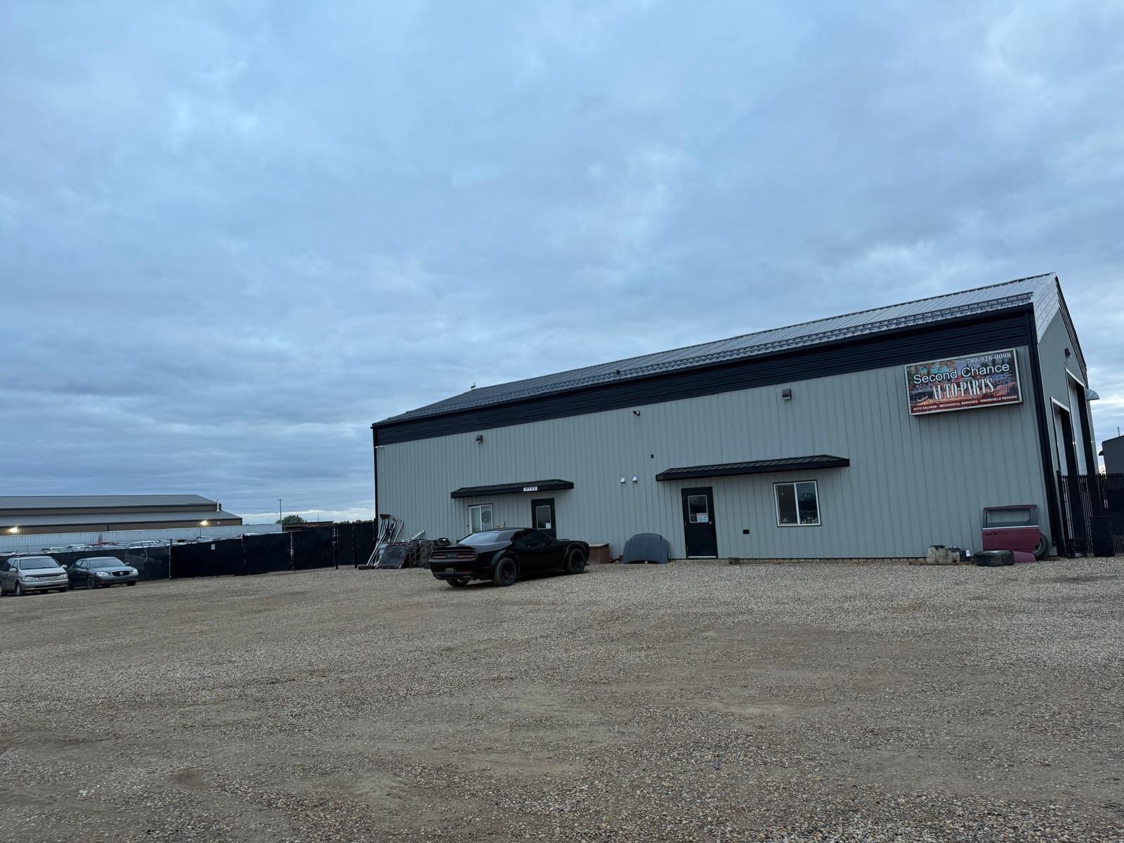 Second Chance Auto yard and building in La Crete, Alberta